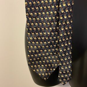 Museum Artifacts Handmade Silk Camels with Hats Necktie Tie